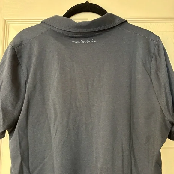 Travis Matthew Women's She Fancy 2.0 Polo Shirt Vintage Indigo/Black Size XL - Picture 4 of 12